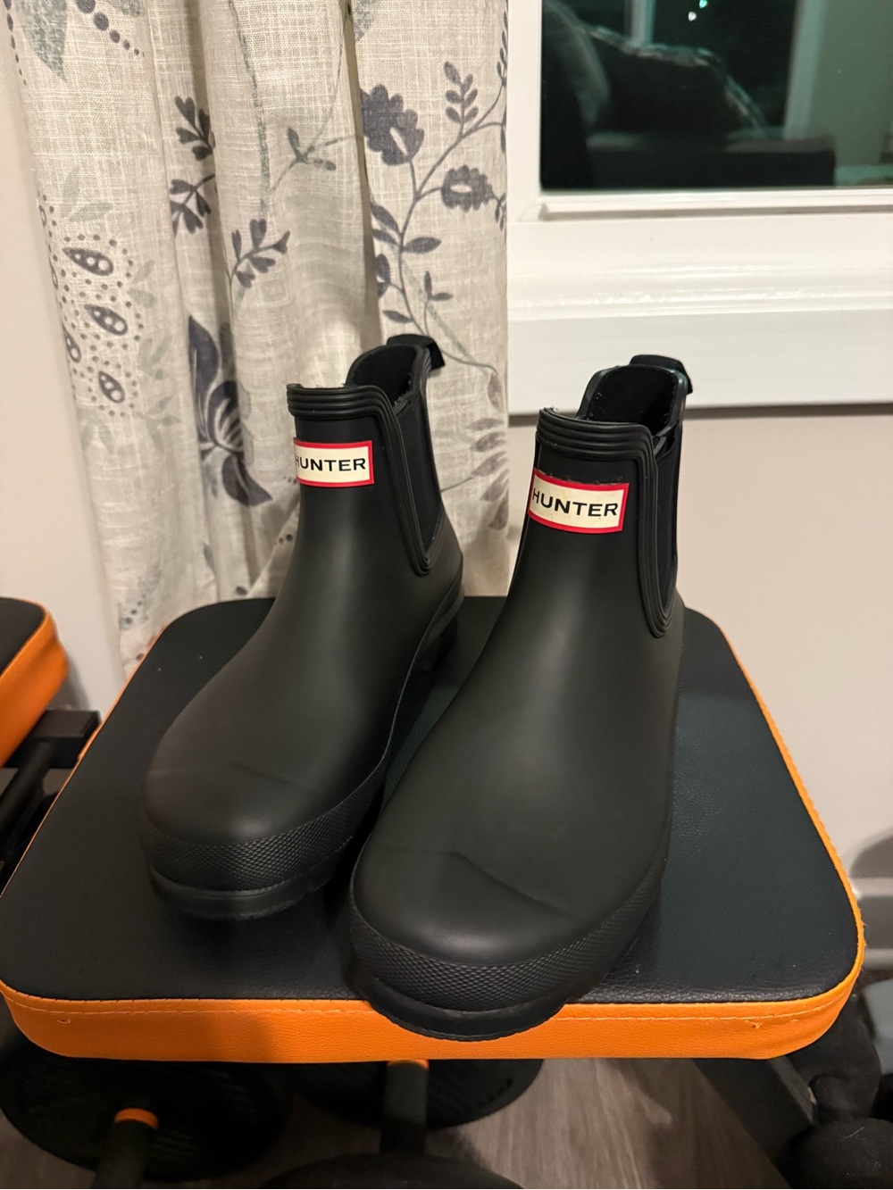 Hunter Women’s Black Chelsea Rain Booties
